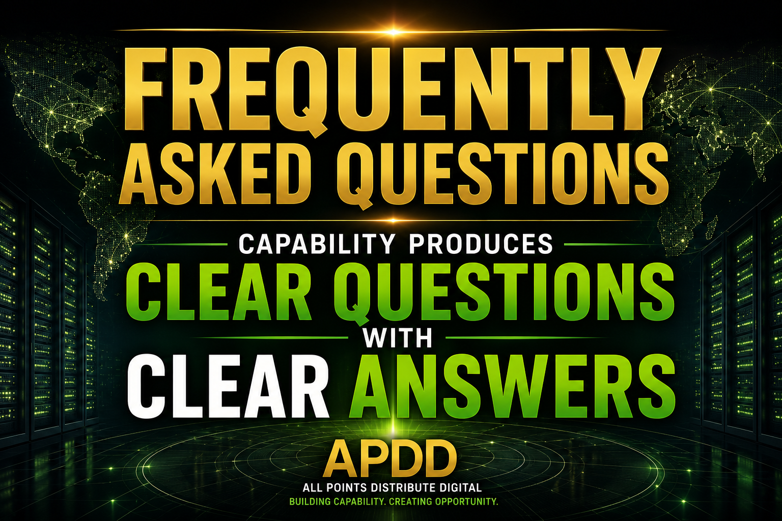 APDD capability produces clear questions with clear answers